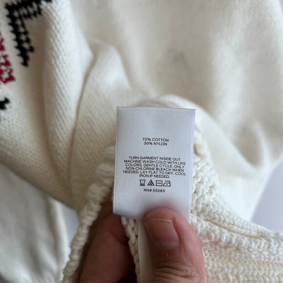 Express Y2K Fair Isle Turtleneck Chunky 3D Knit Cozy Preppy Classic Capsule XL - Picture 5 of 6